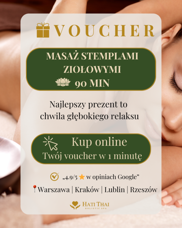 Voucher na masaż ziołowy Herbal Harmony – 90 min | Hati Thai