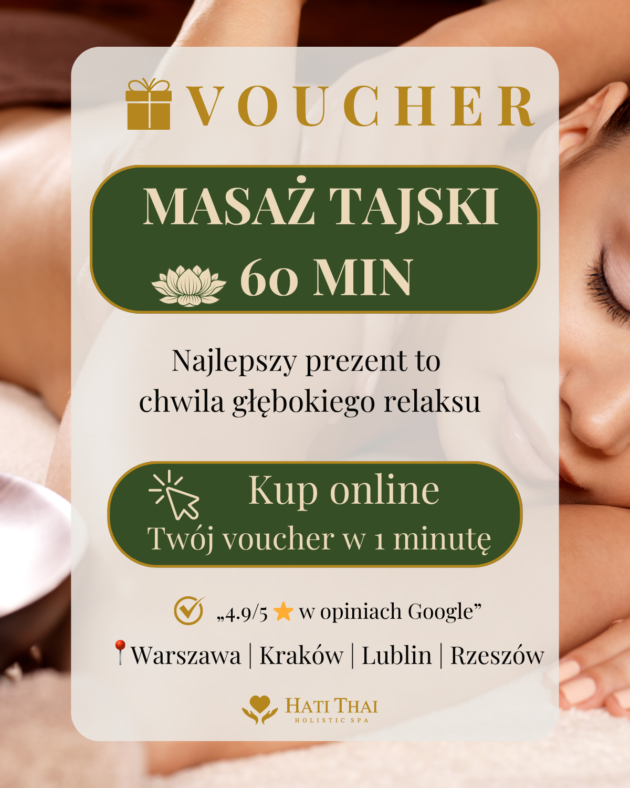 Voucher na masaż tajski Thai Harmony – 60 min | Hati Thai